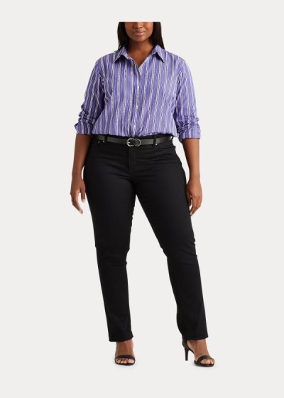 Women's Ralph Lauren Striped Cotton Shirts | 304591WEX